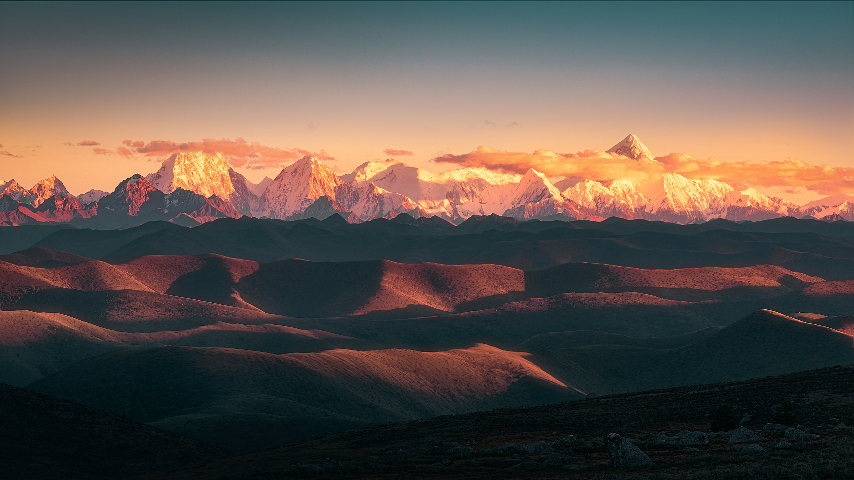 D3 新都桥观景台看贡嘎山